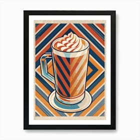 Retro Coffee Cup Art Print