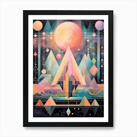 Cosmic Imagery Geometric Abstract 2 Art Print