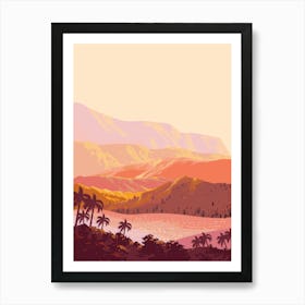 Mountains at Dusk Art Print