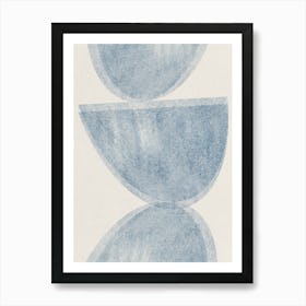 'Blue Bowls' 1 Art Print