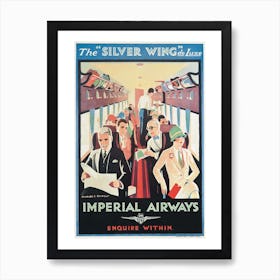 Poster Advertising Imperial Airways Art Print