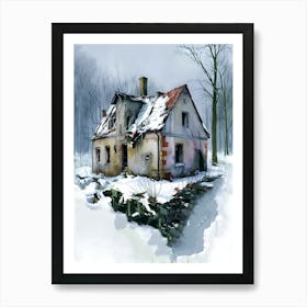 Abandoned House In The Woods Art Print