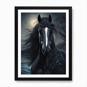 Black Horse 3 Art Print