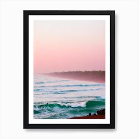 Colva Beach, Goa, India Pink Photography 1 Art Print