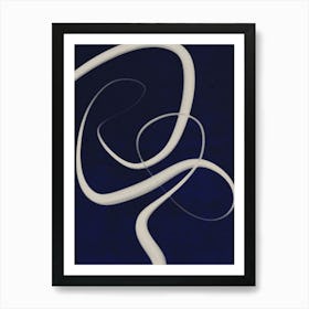 White Wave No 9 Art Print