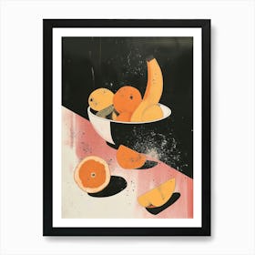 Fruit Bowl Minimal Abstract Art Print