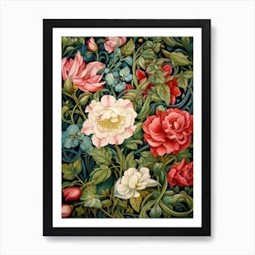 Flowers And Vines Art Print