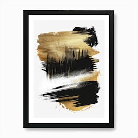 Abstract Brush Strokes 30 Art Print