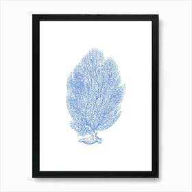 Blue Sea Fan Art Print