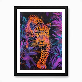 Leopard In The Jungle 50 Art Print