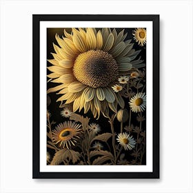 Sunflower (768 X 1024 Pixel) Art Print