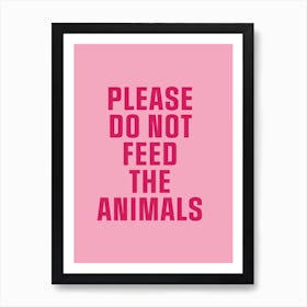 Feed The Animals Art Print