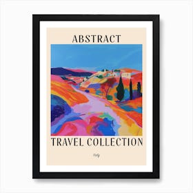 Abstract Travel Collection Poster Italy 8 Art Print