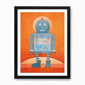 Hello Mr Robot Art Print