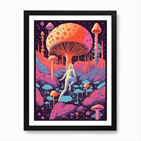Psychedellic Mushroom  1 Art Print