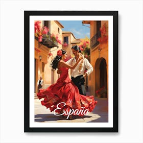 Spain Flamenco Dancers Art Print