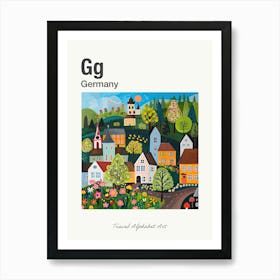 Kids Travel Alphabet  Germany 4 Art Print