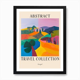 Abstract Travel Collection Poster Senegal 1 Art Print