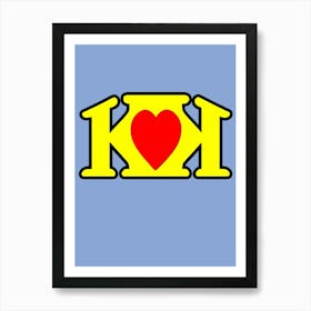 King of hearts Art Print