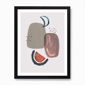 Abstract Moon Art Print