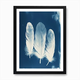 Tres Feathers Art Print