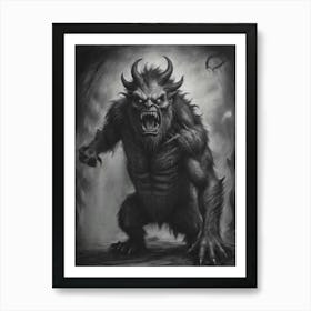 Monster Art, Monster Painting, Monster Painting, Monster Art, Monster Art Art Print