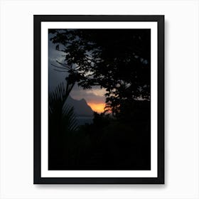 Sunset In Hawaii 1 Art Print