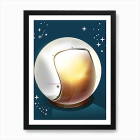 Astronauts Helmet Art Print