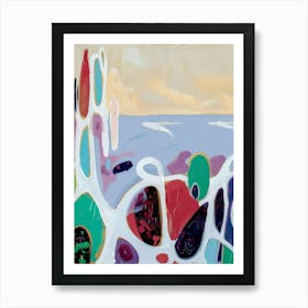 Abstract Painting Mallorca Spain Art Print