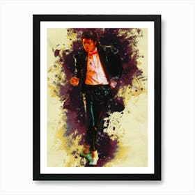 Smudge Michael Jackson Art Print