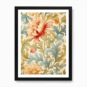 Floral Wallpaper Pattern 12 Art Print