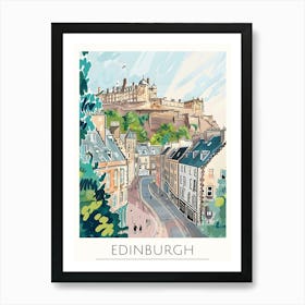 Edinburgh Cityscape Art Print