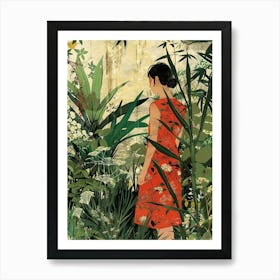 In The Garden Jardin Des Plantes France Art Print