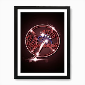 New York Yankees Logo Art Print