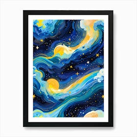 Starry Sky 4 Art Print