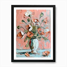 A World Of Flowers Poppy 1 Painting Art Print