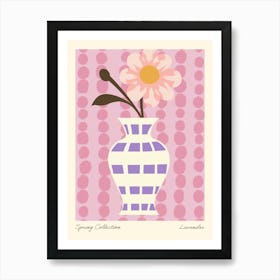 Spring Collection Lavender Flower Vase 3 Art Print