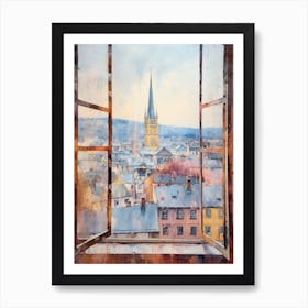 Winter Cityscape Zurich Switzerland 3 Art Print