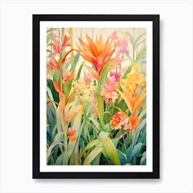 Tropical Plant Painting Dracaena 2 Art Print