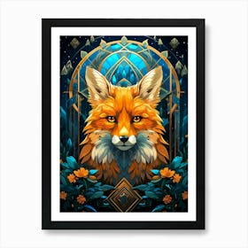 Fox In The Forest Art Print