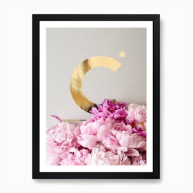 Flower Alphabet C Art Print