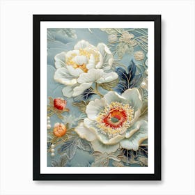 Chinese Flower Painting 21 Art Print