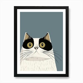 Cat With Big Eyes 1 Art Print