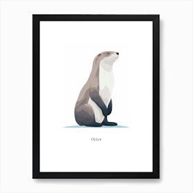 Otter Kids Animal Poster Art Print