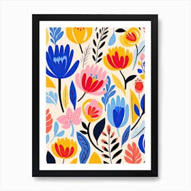 Petal Harmony; Matisse Style Radiant Elegance Art Print