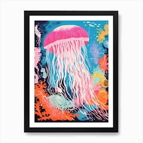 Cute Jelly Fish Illustration 2 Art Print