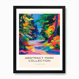 Abstract Park Collection Poster Stanley Park Vancouver Canada 3 Art Print