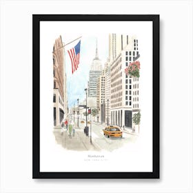 Manhattan New York City Art Print