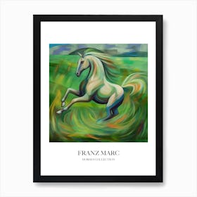 Franz Marc Inspired Horses Collection Painting 07 Art Print