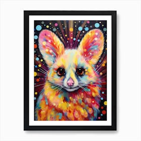  A Ringtail Possum Vibrant Paint Splash 1 Art Print